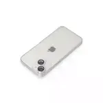 iPhone 14 Kılıf Luko Lens Silikon - Gümüş-3