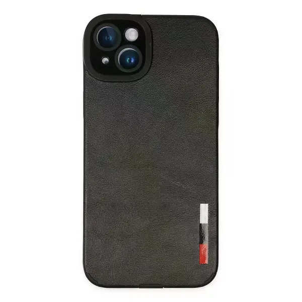 iPhone 14 Plus Kılıf Loop Deri Silikon - Siyah