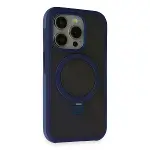 Joko  iPhone 15 Pro Zorda Airbag Magsafe Standlı Kapak - Lacivert-1