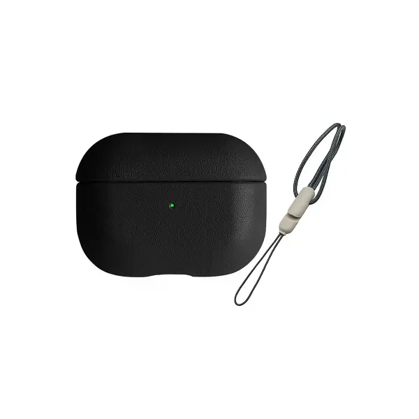 Airpods 3 (3.nesil) 405 Deri Kılıf - Siyah