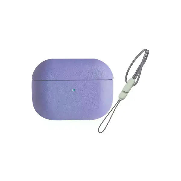 Airpods Pro 2 (2.nesil) 405 Deri Kılıf - Lila
