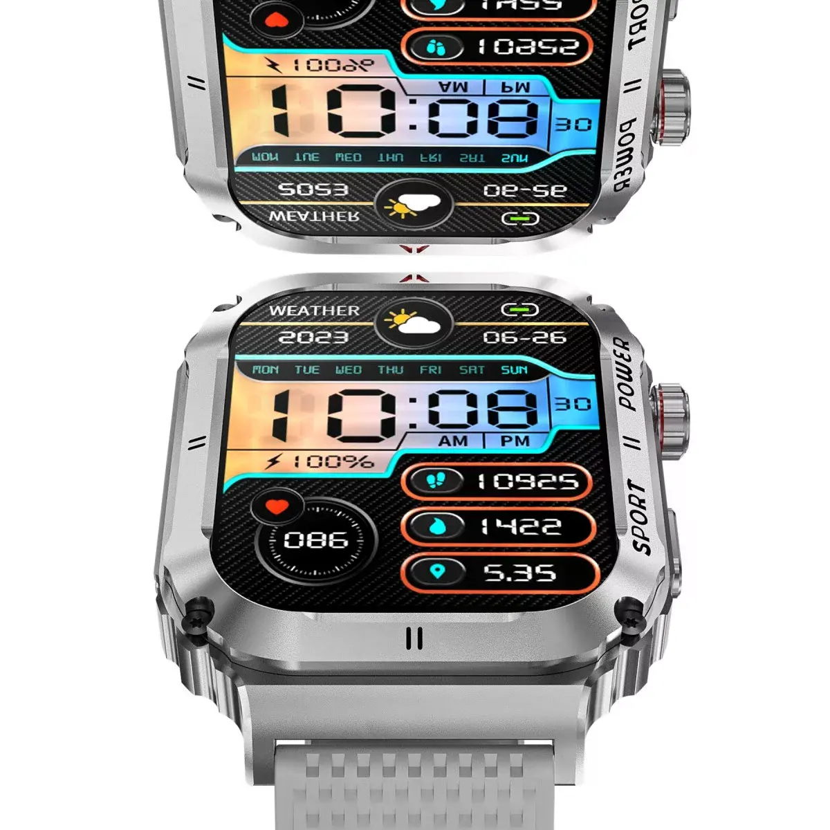 Joko OD3 2.1 inç IPS Ekran IP68 Su Geçirmez Konuşma ve NFC Özellikli Akıllı Saat - Gümüş