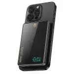 Pw598 10.000 Mah Dijital Göstergeli 20w Type-c Ve 15w Kablosuz Şarj Pd Hızlı Şarj Magsafe Powerbank - Siyah-1
