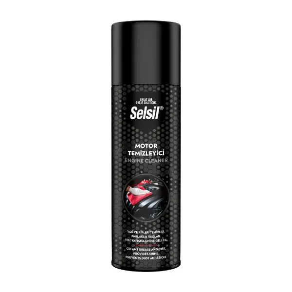 SELSİL OTO - ARAÇ MOTOR TEMİZLEYİCİ - PARLATICI - TOZ YAPIŞMA ENGELLEYİCİ SPREY 500ML (4745)