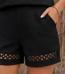 Kadın Kısa Kollu V Yakalı Bluz Ve Short Ikili Takım-6