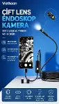 10 Metre Çift Kameralı iOS/Android Uyumlu Yılan Endoskop Kamera 8mm 2MP LED’li Sert Kablo-2