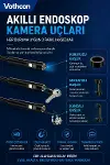 10 Metre Çift Kameralı iOS/Android Uyumlu Yılan Endoskop Kamera 8mm 2MP LED’li Sert Kablo-5