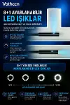 10 Metre Çift Kameralı iOS/Android Uyumlu Yılan Endoskop Kamera 8mm 2MP LED’li Sert Kablo-7