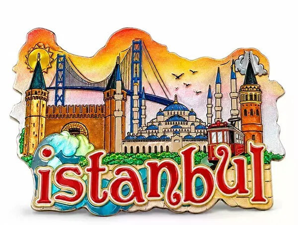 İstanbul Temalı Silikon Buzdolapı Süsü Magnet Alk5941