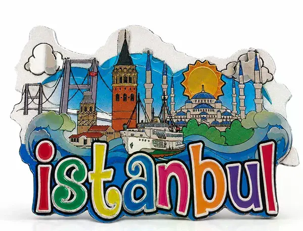 İstanbul Temalı Silikon Buzdolapı Süsü Magnet Alk5942