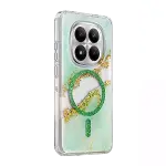 Onegif Xiaomi Redmi Note 15 Pro 5g Lotus Simli Magsafe Kapak - Yeşil-2