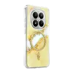 Onegif Xiaomi Redmi Note 15 Pro 4g Lotus Simli Magsafe Kapak - Gümüş-2