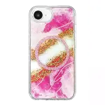 Onegif  İphone 17e Lotus Simli Magsafe Kapak - Pembe-3