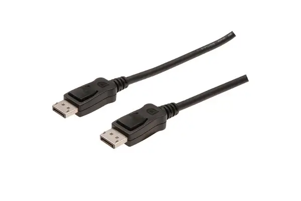 Displayport connection cable, DP M/M, 15.0m, w/interlock, Full HD 1080p, AK-340100-150-S