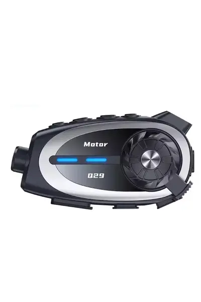 Q29 Motosiklet Kask Bluetooth Kulaklık Eşleşmeli 1080P Kamera Geniş açı Su Geçirmez Intercom
