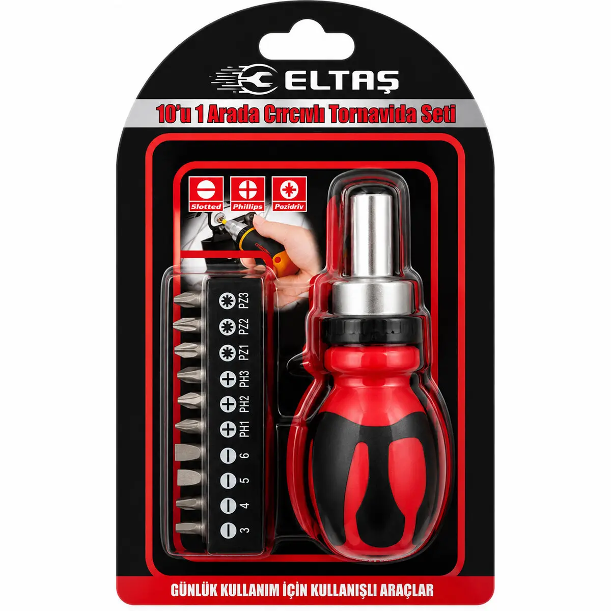 10IN1 SİLİKON SAP - CR-V CIRCIRLI TORNAVİDA BİTS SETİ PH1-PH2-PH-3 - PZ1-PZ2-PZ3 MANYETİK UÇ TUTUCU (4745)