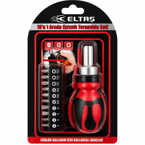 10IN1 SİLİKON SAP - CR-V CIRCIRLI TORNAVİDA BİTS SETİ PH1-PH2-PH-3 - PZ1-PZ2-PZ3 MANYETİK UÇ TUTUCU (4745)