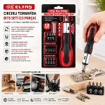 13PCS SİLİKON SAP - CR-V CIRCIRLI TORNAVİDA BİTS SETİ 3 KADEME - ÇİFT YÖNLÜ - MANYETİK UÇ TUTUCU (4745)-2