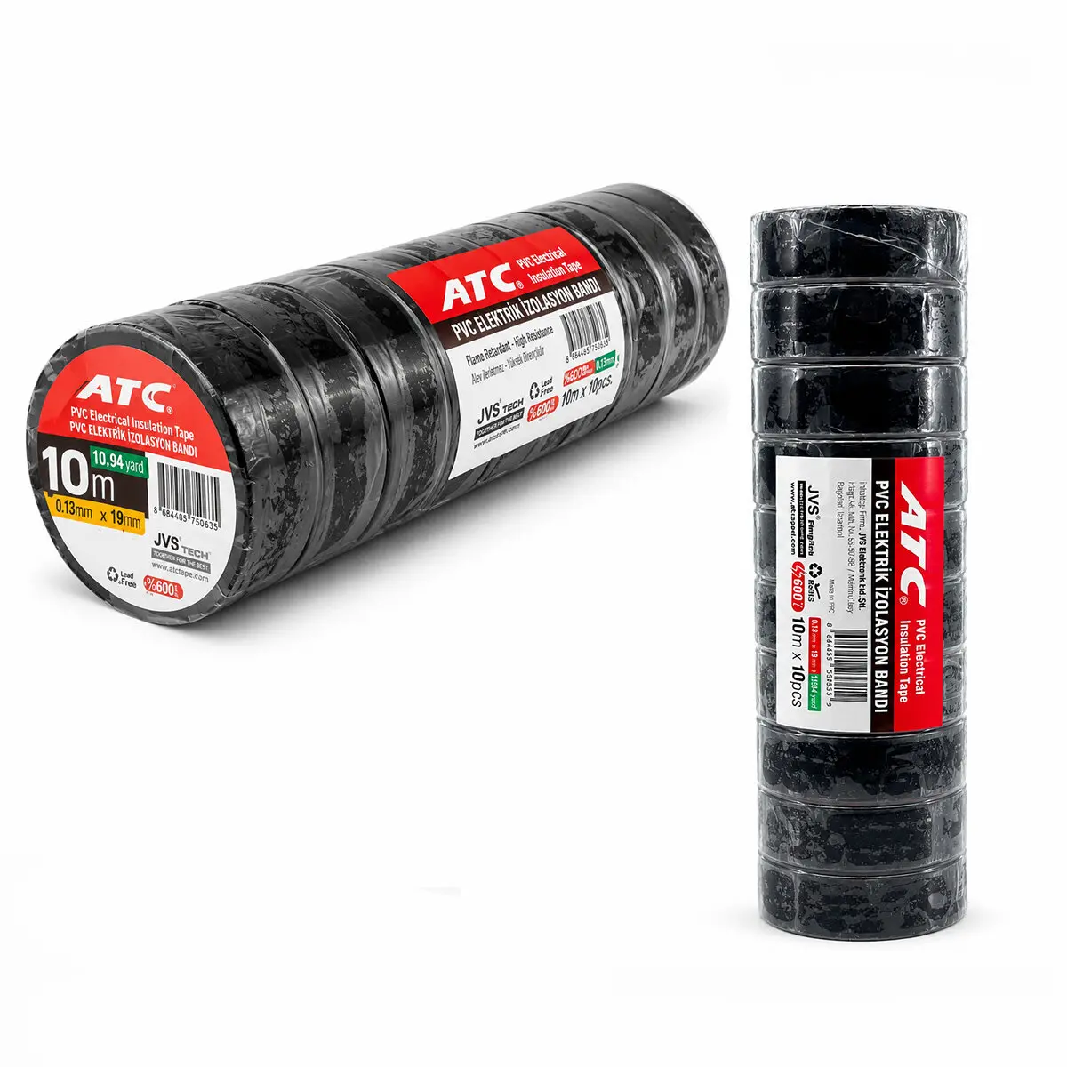 10 ADET LÜX SİYAH PVC İZOLASYON ELEKTRİK BANDI 0.13X19X11YDS 10MM - 1 PAKET GÖNDERİLİR - 1 PAKET İÇİNDE 10 ADET BANT VARDIR (4745)