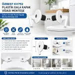 2PCS ÜSTTEN SIKMALI PLASTİK KLOZET KAPAK MENTEŞESİ VİDASI (4745)-2