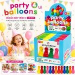 40 PAKET - 4PCS KÜÇÜK BOY RENKLİ 20CM PARTY BALON - TOPLAMDA 160 ADET BALON (4745)-2