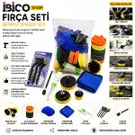21PCS HIRDAVAT - BAKIM SETİ POLİSAJ SÜNGER-MAKTAP FIRÇA-TEL FIRÇA-OTO ELDİVEN-BEZ-DETAY FIRÇA-APARAT (4745)-2