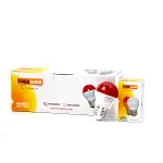 10 ADET 1W E27 KIRMIZI YUVARLAK GECE LAMBASI LED AMPUL EAMP-075 (4745)-2