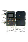 Fotokapan Kamera 3 Sensör 16mp Full Hd 1080p Gece Görüşlü 2 Inç Lcd Ekran-6