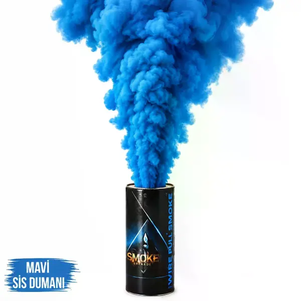 Mavi Renk Sis Bombası Mavi Duman 1 Adet