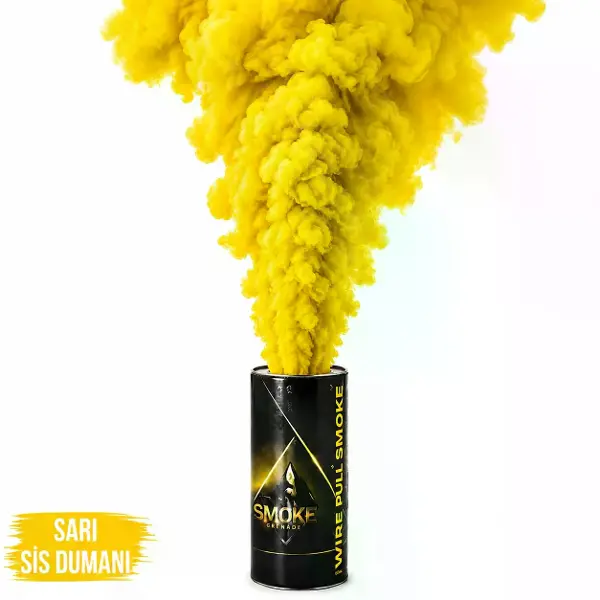 Sarı Renk Sis Bombası Sarı Duman 1 Adet