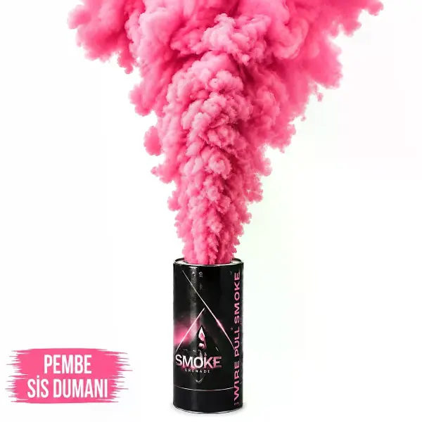 Pembe Renk Sis Bombası Pembe Duman 1 Adet