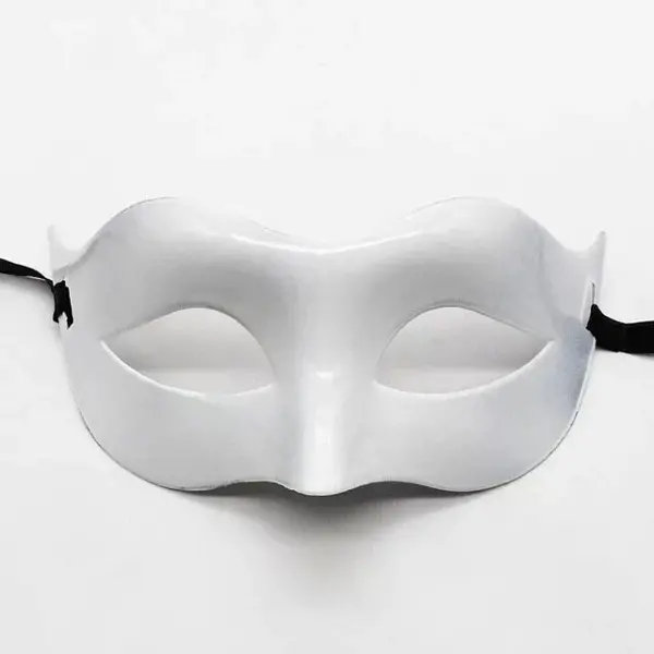 Beyaz Renk Masquerade Kostüm Partisi Venedik Balo Maskesi