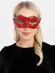 Kırmızı Renk Masquerade Kostüm Partisi Venedik Balo Maskesi-1
