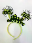 Happy Birthday Neon Renk Doğum Günü Tacı 12 Adet-2