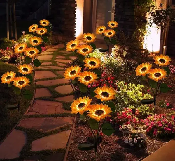Ayçiçeği Solar Bahçe Aydınlatması 2’li Paket