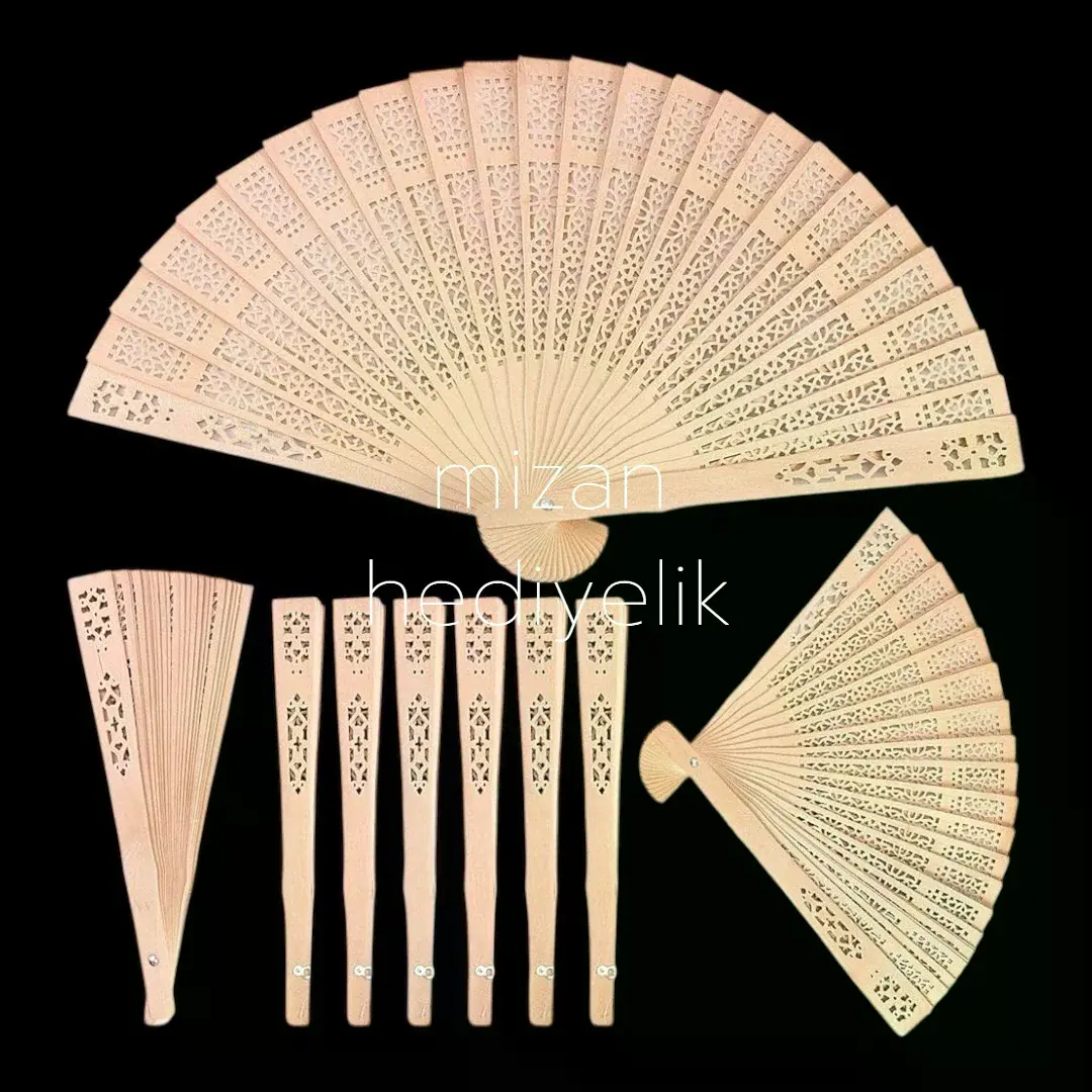 Ahşap Yelpaze 50'li Paket