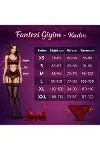 Güpürlü Taşlı Gül Kurusu Tül Fantezi Külot-3
