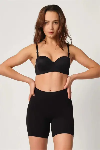 Siyah MI 3003 Soft Paçalı Boxer