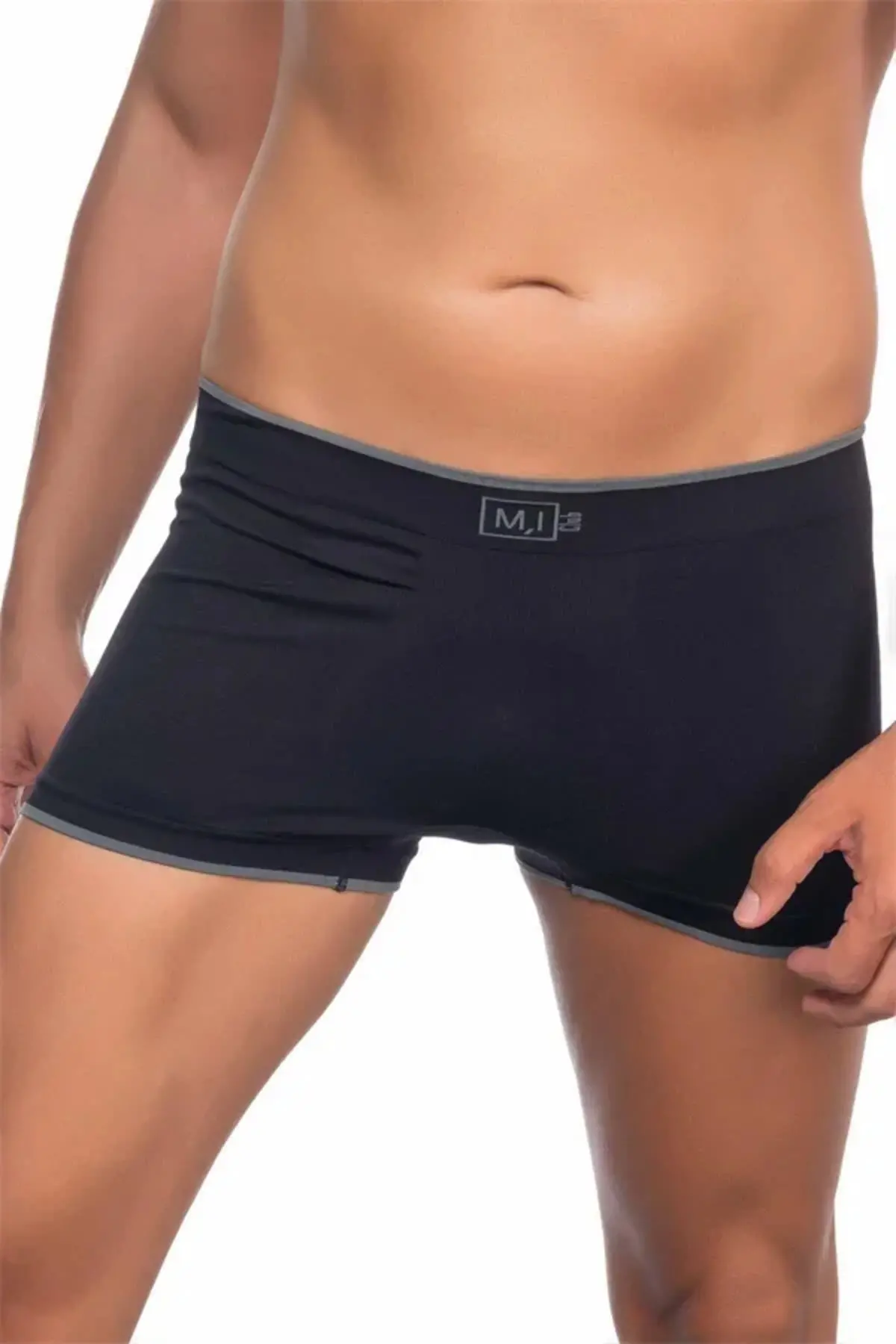 Siyah MI Emay 2103 Soft Erkek Boxer