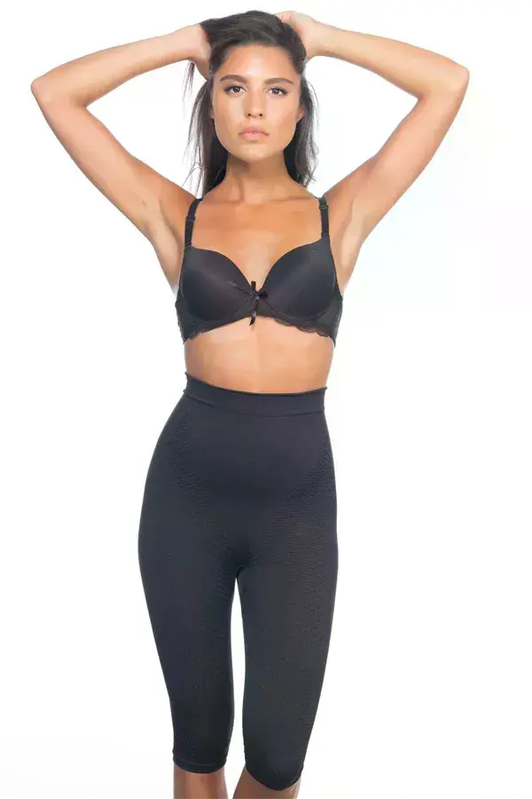 Siyah MI 2040 Anti Selülit Boxer Korse