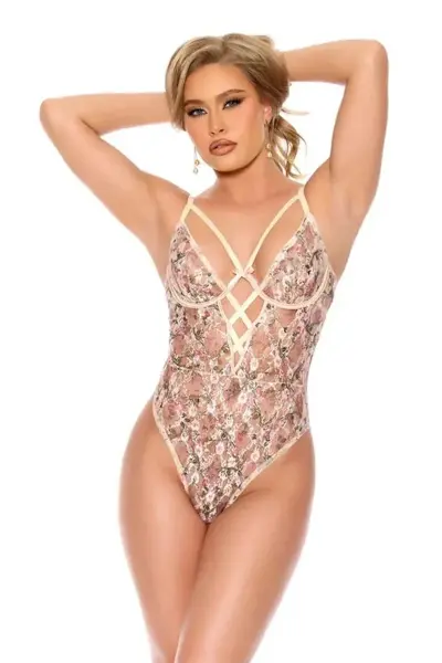 Çiçek Desenli Body