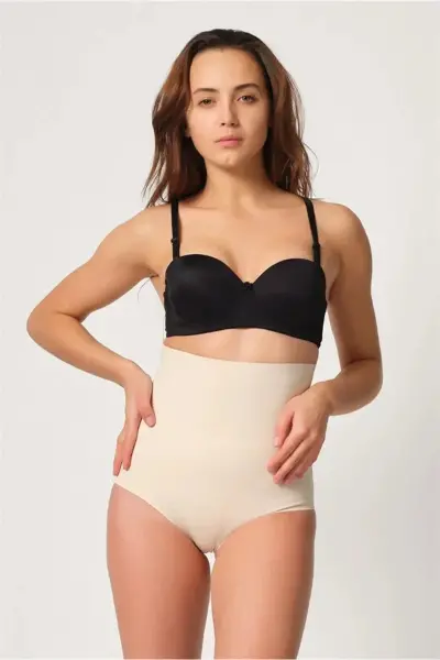 Ten MI 2708 Lazer Yüksek Bel Kesim Slip Hayalet Korse