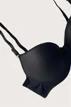 Mikro Kumaş Push Up Dolgulu Balenli Günlük Tek Destekli Sütyen-2
