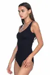 Siyah MI 1924 Soft Kalın Askıllı Çıtçıtlı Body-2
