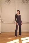 Uzun Kollu ve Dantelli Pijama Takımı-1