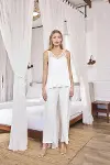 HERŞEYTREND Dantelli ve Dekolteli Saten Pijama Takımı-4