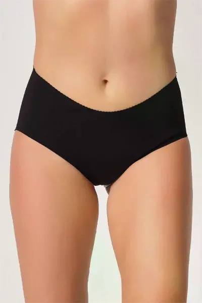 Siyah MI 2702 Lazer Kesim Toparlayıcı Mama Slip Korse