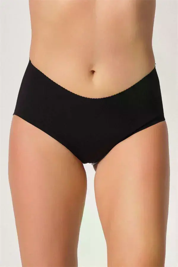 Siyah MI 2702 Lazer Kesim Toparlayıcı Mama Slip Korse