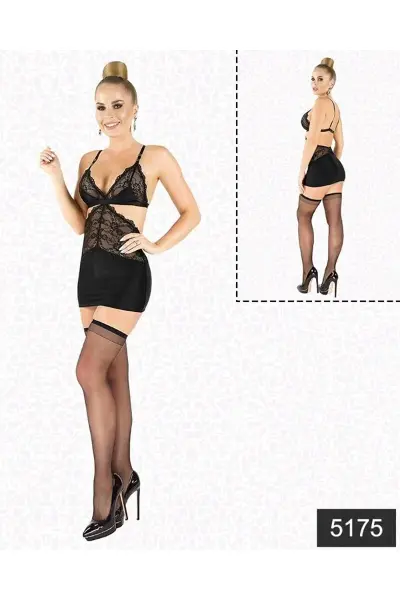 Likralı Saten Babydoll