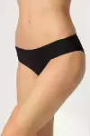 Siyah MI 2701 Lazer Kesim Toparlayıcı Düşük Bel Külot Korse-3